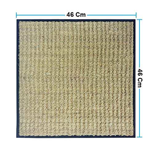 Mats-Avenue-Cat-Scratch-Mat-Claw-Pad-and-Sleeping-Mat-Hand-Made-Natural-Coir-and-Rubber-Brown-Color-45x45-CM-Set-of-1-with-5-Grams-Catnip-Dried-Leaves