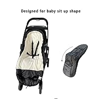 Vista 5 de funlife Saco impermeable para cochecito de invierno de alto rendimiento anti-patadas, se adapta a todos los equipos de viaje, altura de la pieza