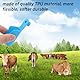 BREUAILY 100PCS Blanko-Ohrmarken für Kuh TPU Rinder Ohrmarken Tier Identifikationskarte für Schafe Ziegen Kühe Rinder Kalb Schweine Farm