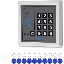Tuya RFID Access Control Keypad APP Remote Unlock Touch Password Access Controller Keyboard+10Pcs ID Key Rings