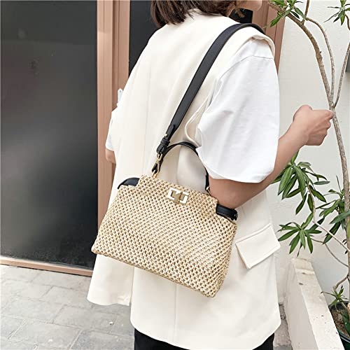 Straw Beach Bag For Women Small Tote Bag Top-Handle Bag Shoulder Bag Handbag Satchel Crossbody Bag Purses 2023 #TOP3