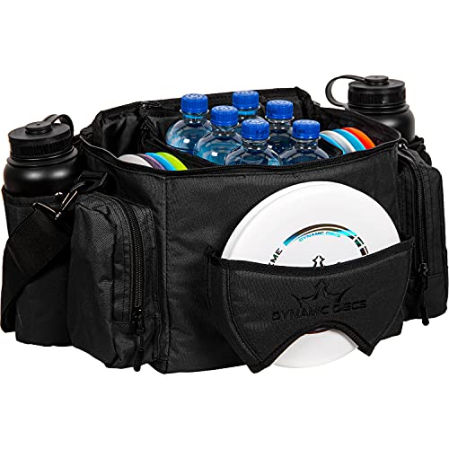Dynamic Discs Soldier Cooler Disc Golf Bag | 10 Disc Capacity Featuring A Removable Insulated Cooler Capable Of Holding 6 16Oz Cans | Adjustable Padded Shoulder Strap Included (Heather Charcoal) #TOP2