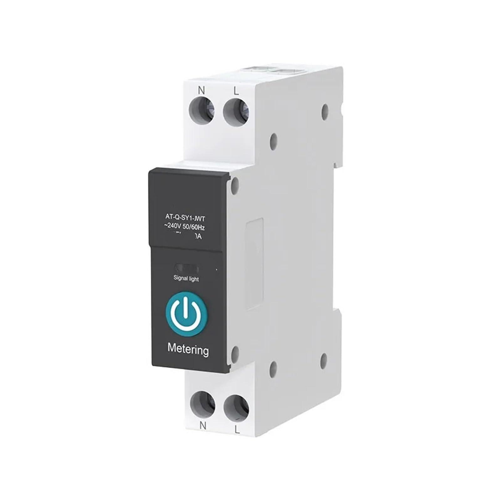YFHGULBTK 1P 63A Rail Mounted DIN Control Switch with metering Circuit Breaker(32a,With metering)