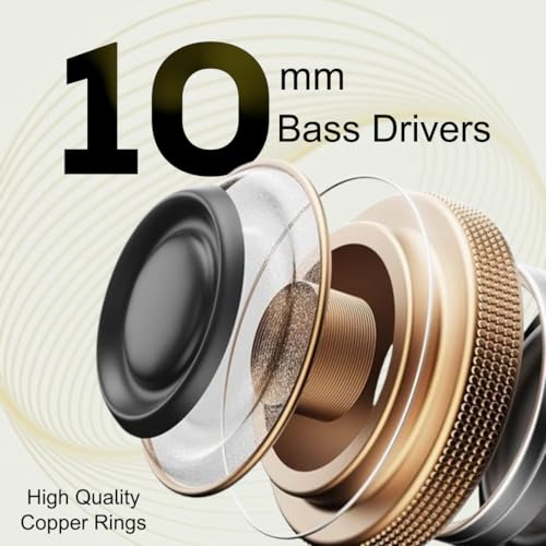 Image of TEMPT Thunder True Wireless Earbuds with OxyAcoustics Technology, TWS in Ear Earphone with Passive Noise Cancellation, 10mm Bass Drivers, Upto 24H Playtime, IPX4 Water Resistant (Black)