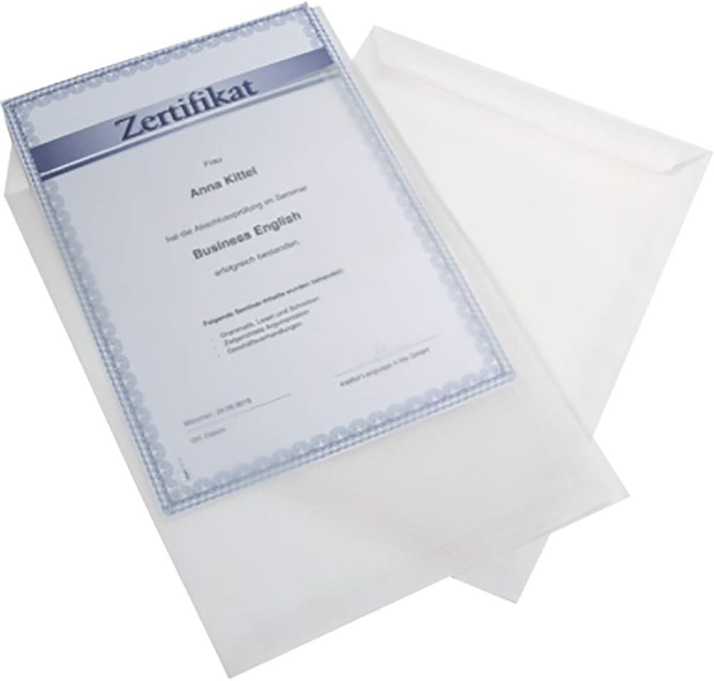 SIGEL DU330 Enveloppes, C4, 100 gsm, transparent, 25 pcs.