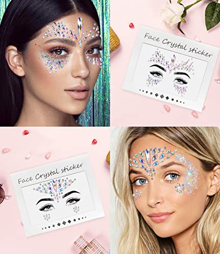 image for iMethod Face Jewels and Body Glitter - Face Gems, Mermaid Face Jewels 