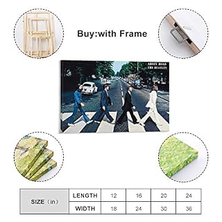 xiaoxian Beatles Trend International Poster sur toile Motif The Beatles Abbey Road 30 x 45 cm - Les Beatles, Paul McCartney, John Lennon, RIngo Starr, George Harrison xiaoxian Beatles Trend International Poster sur toile Motif The Beatles Abbey Road 30 x 45 cm – Image 2