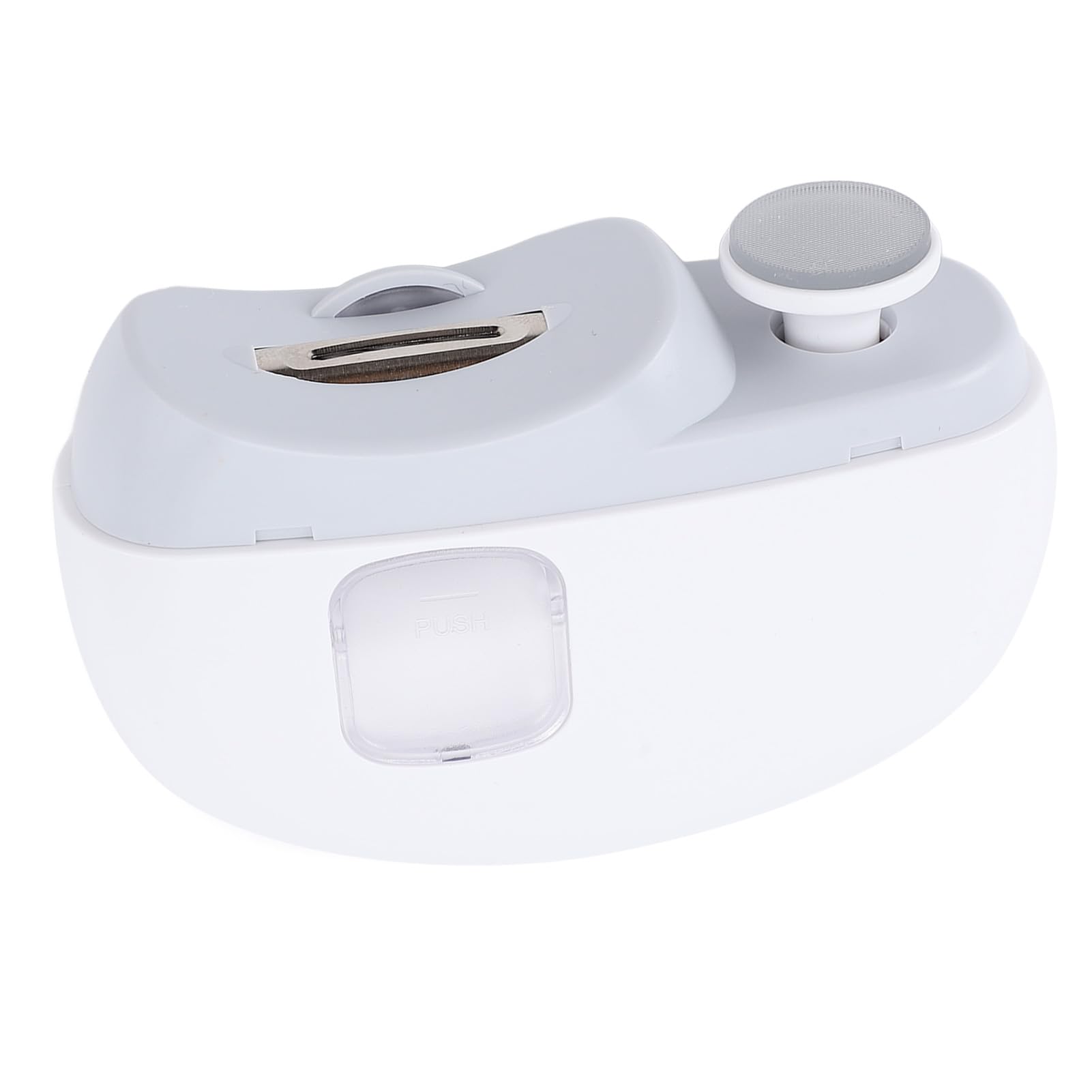 Automatic Nail Clipper, Multifunctional Electric Nail Grinder with LED Light 2 Speeds, Nail Polisher Trimmer File with Light, Suitable for Home Use (White)