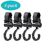 【Gancho del cochecito】Fabricados en plástico PVC, los ganchos están diseñados para soportar objetos pesados que pesan hasta 5 kg, carga máxima 20 kg. Permite una rotación de 360 grados para mayor comodidad y durabilidad.