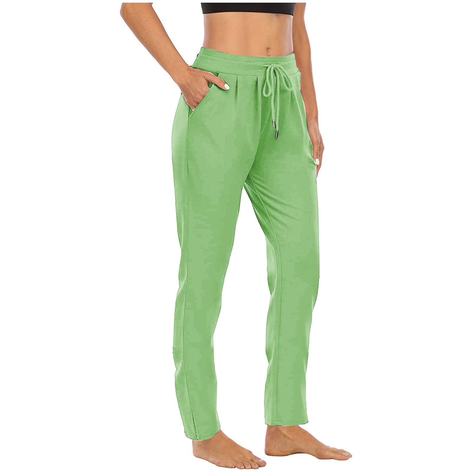Lounge Pants for Women High Waist Straight Leg Yoga Joggers Lightweight Casual Athletic Workout Trousers with Pockets — view 9