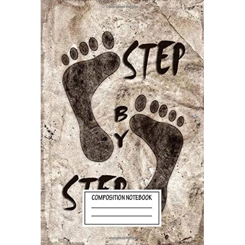 Composition Notebook: Text Art Step Text Art Wide Ruled Note Book, Diary, Planner, Journal for Writing