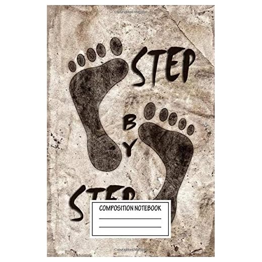 Composition Notebook: Text Art Step Text Art Wide Ruled Note Book, Diary, Planner, Journal for Writing