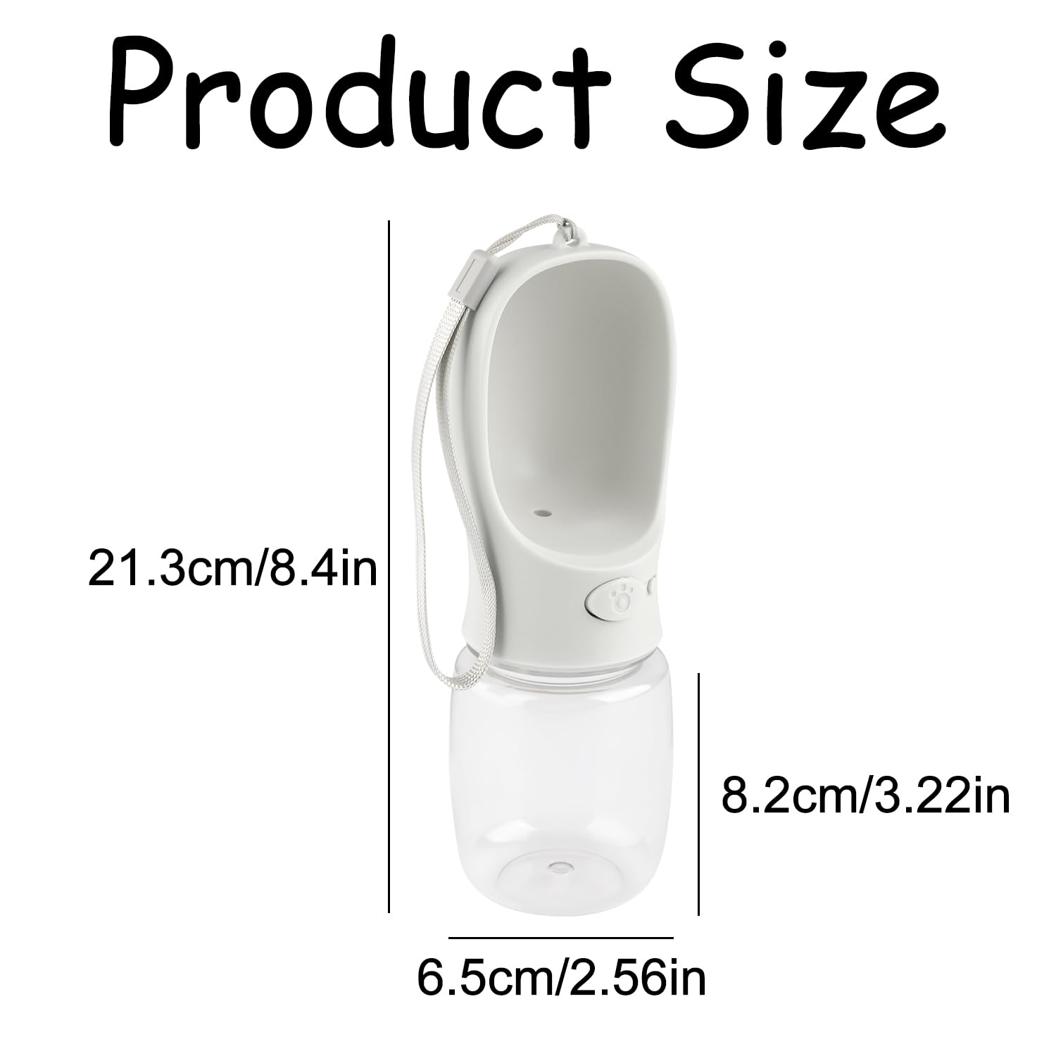 Luckious Portable Dog Water Bottle for Outdoor Adventures Leak-Proof & Easy-to-Carry Pet Travel Water Dispenser for Dogs - Image 3