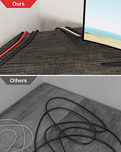 Image of L Shaped Desk with Shelves,64.84 inch Large Gaming Corner Desk for Home Office
