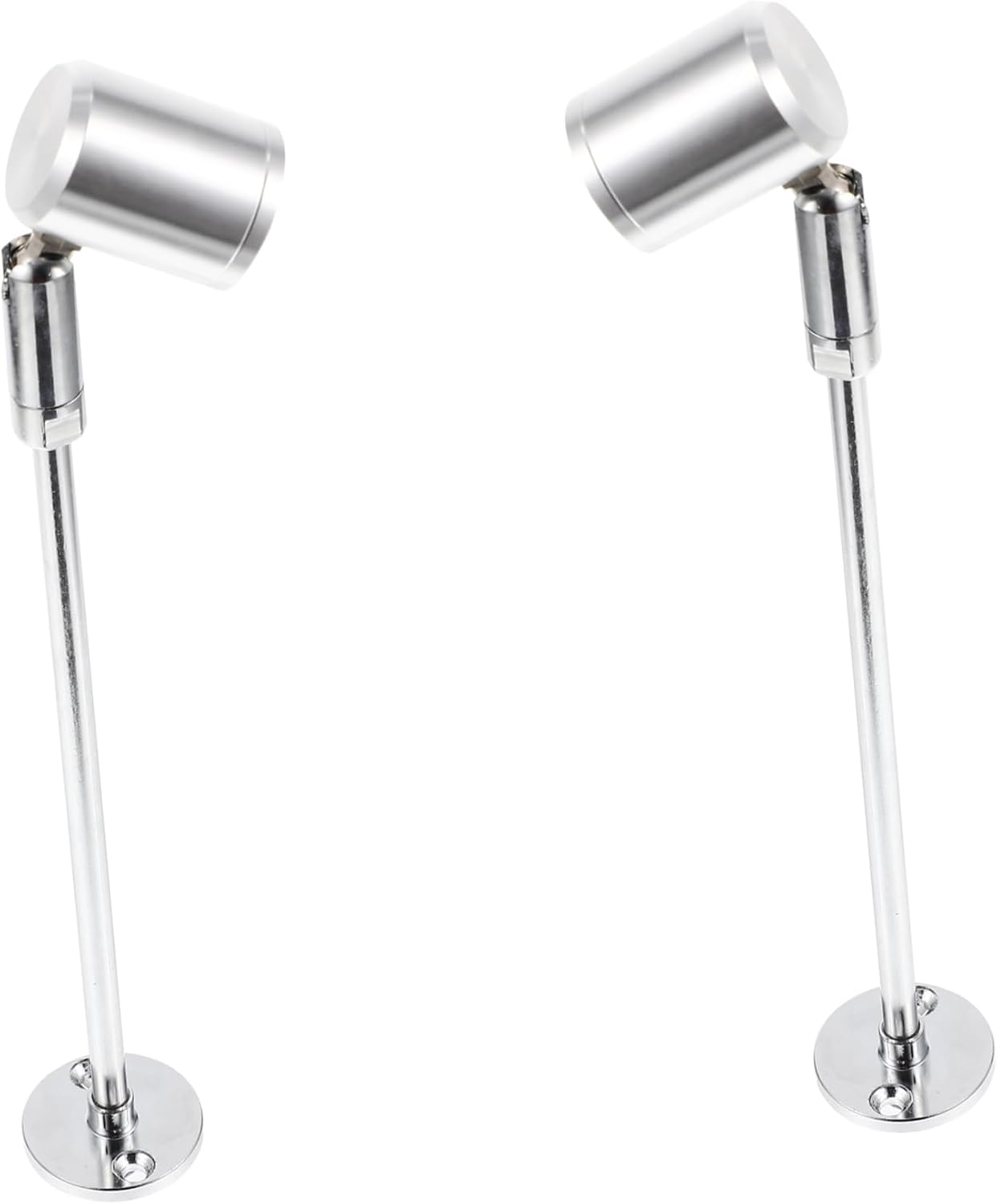 jojofuny 2PCS LED Spotlight AC100V 3W 215MM High Warm White Light for Jewelry Display Cabinet Silver Finish High Brightness Lamp for Showcase Lighting