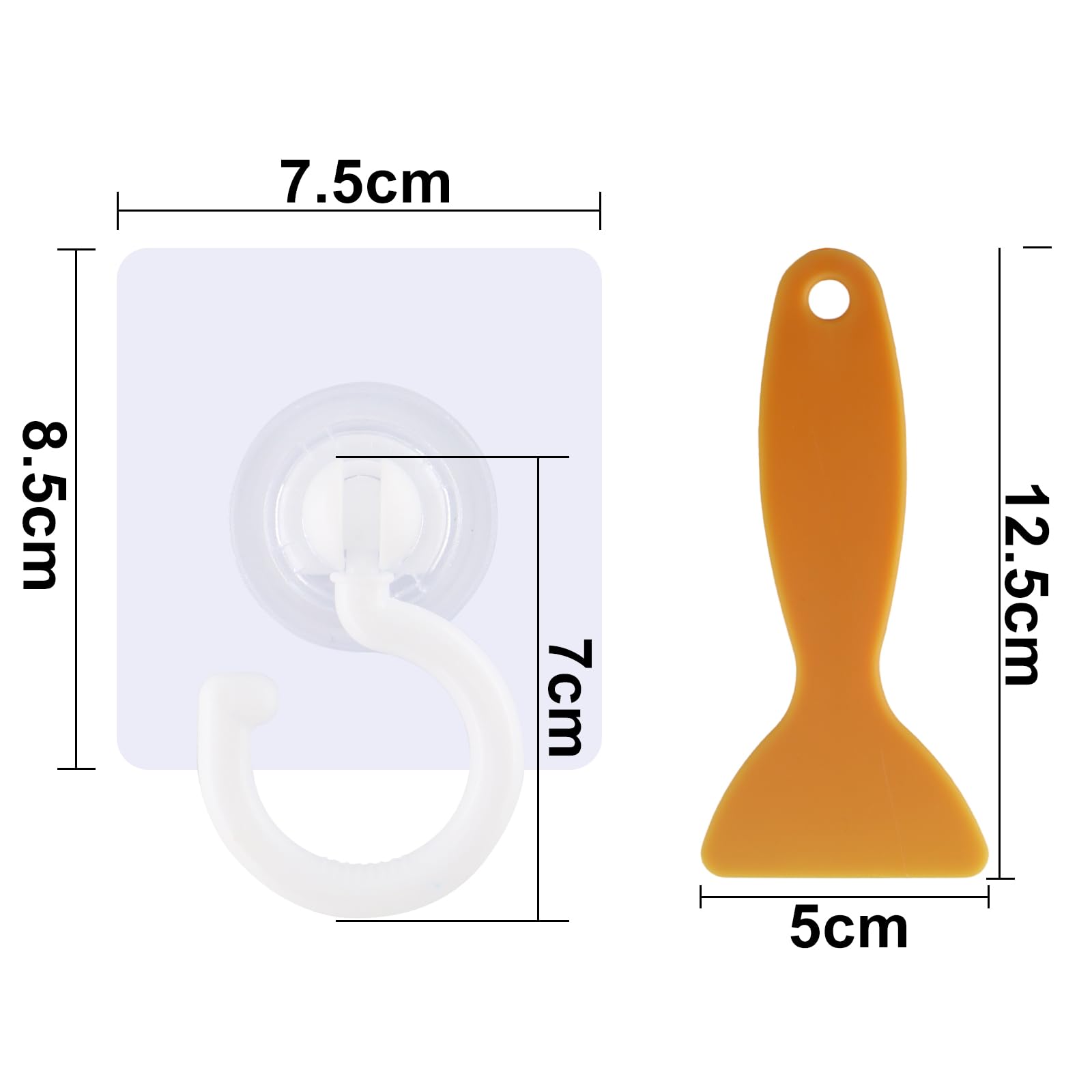 12 Ganci Autoadesivi Rotanti 360° - Senza Foratura Per Soffitto E Pareti, Impermeabili - Foto 12