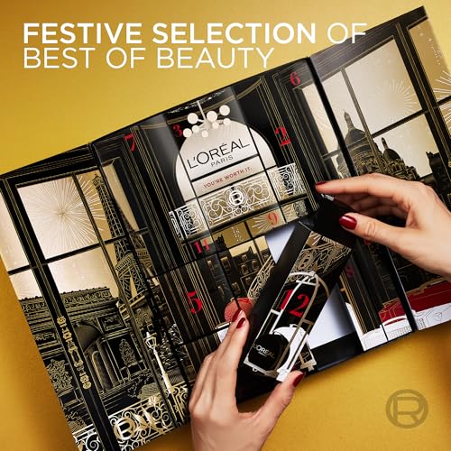 L'Oréal Paris 2025 Festive Beauty Advent Calendar, Luxurious 12-Day Gift Set Featuring Iconic Makeup, Premium Skincare, & Nourishing Haircare Favourites, A Must-Have Treat Worth Over £108 - Image 6