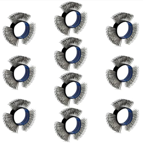 Image of 10PCS, 23mm Coarse Wire Wheels for Surface Blaster, Bristles Blasting Belt Brush for Fast Rust, Paint, Corrosion Removal (0.7mm Carbon Spring Steel, a Box with Ten Belts)