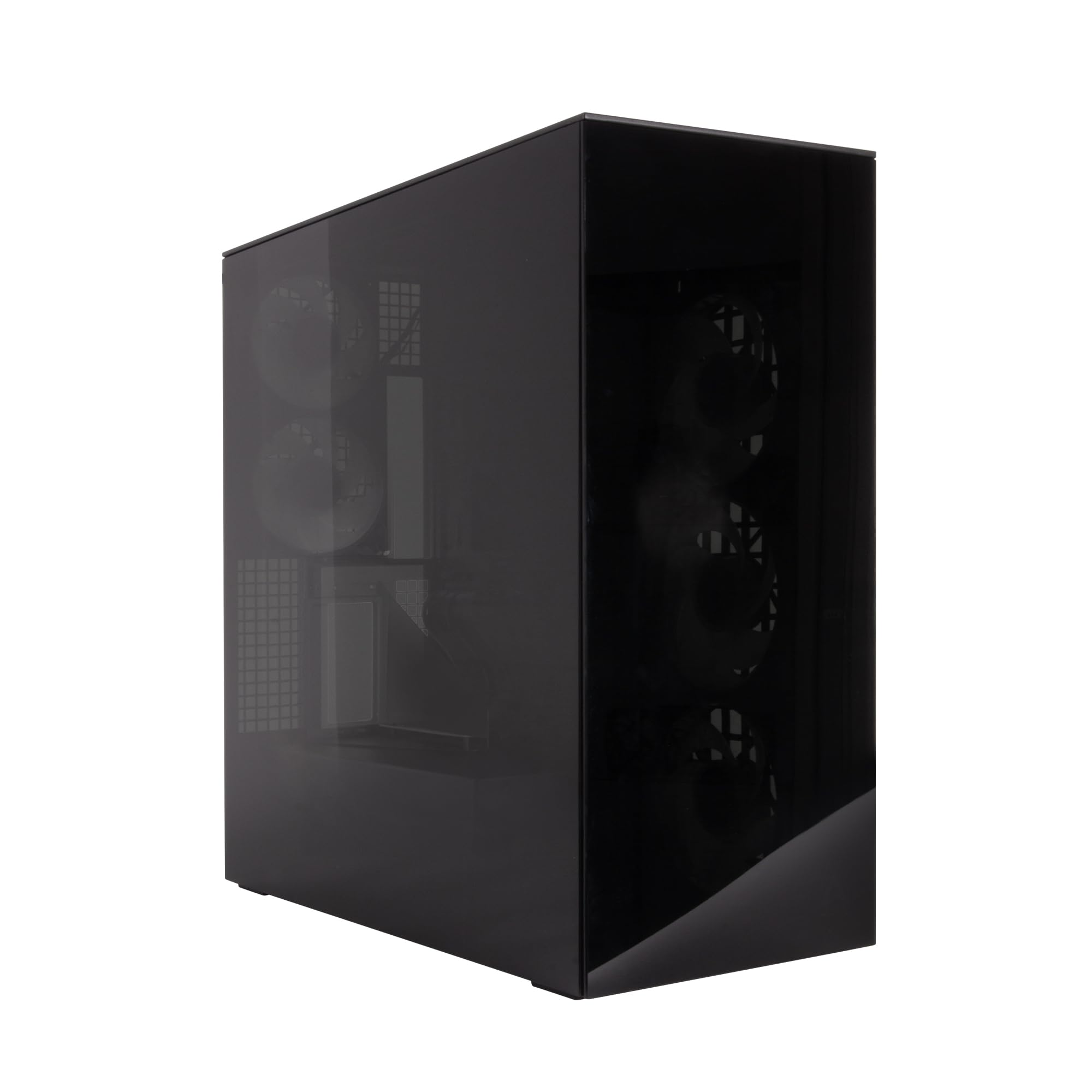 ARCTIC Xtender VG (Black) avec Montage Vertical de GPU - Boîtier PC, Verre Panoramique Trempé, Support pour Radiateur 2 x 420 mm, Tour Midi, E-​ATX, 5X Ventilateurs A-​RGB Pré-​installés - Noir