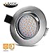 Produktbild LED Einbaustrahler Dimmbar Flach 230v Schwenkbar 6 x 6W 500lm LED Deckenstrahler Deckeneinbaustrahler Einbauspots Bad Deckenspot Einbauspot LED Spot Einbauleuchte IP44 Matt Nickel (Warmweiss)