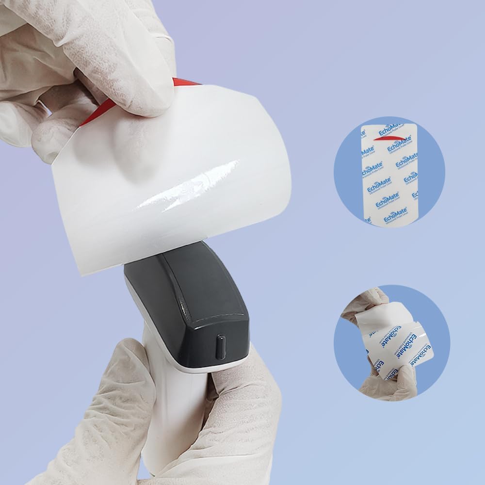 Ultrasound Probe Cover,Transducer Disposable Clear Latex-Free Protector,5" Lx 3" W (50 Pcs)