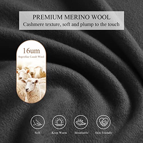 Winter Premium Cashmere Scarf For Women Solid Color Wool Scarf With Tassel Soft Long Pashmina Scarf Warm Shawl Wrap3