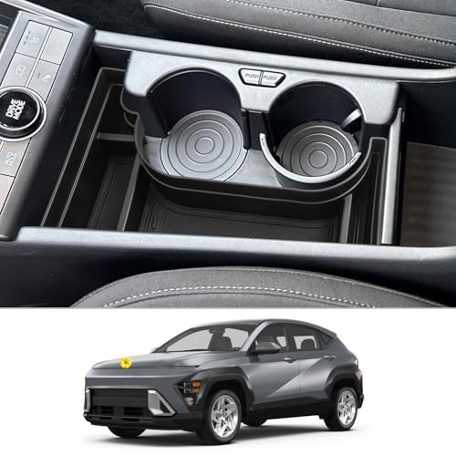 CDEFG Kompatybilny z Hyundai Kona Elektryczna SX2 2024/2025/2026, konsola środkowa, pudełko do przechowywania, schowek na rękawiczki, organizer do konsoli samochodowej, Tray Kona EV 2026, akcesoria