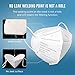 WWDOLL KN95 Face Mask 50 Pack, KN95 Masks 5-Layer Breathable Mask with Elastic Earloop and Nose Bridge Clip, Disposable Respirator Protection Against PM2.5 White