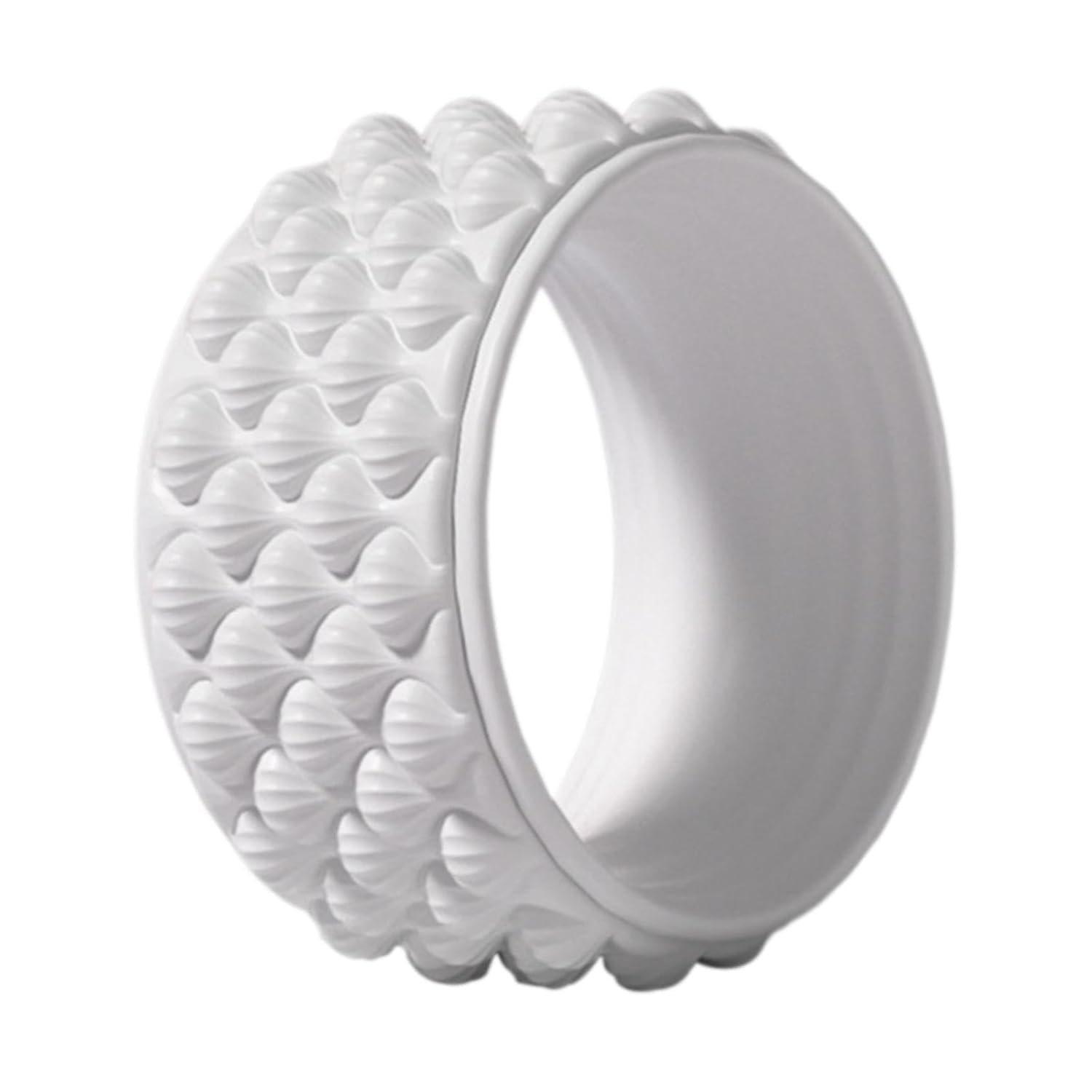 FabSports Yoga Wheel for Back Pain Relief - High-Density Trigger Point Foam Roller for Deep Tissue Massage, Back Stretching & Flexibility - Non-Slip Dharma Prop Wheel for Yoga, Pilates-picture-11