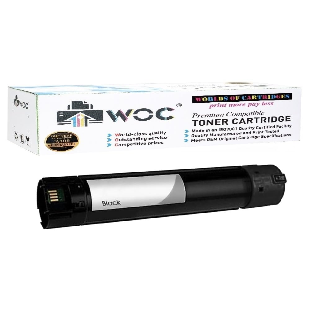 WOC Compatible Toner Cartridge Replacement for Xerox 106R03737 / 106R03741 (Jumbo Black: 47% Higher Yield) for Use in VersaLink C7020 / C7025 / C7030