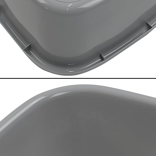 Miniatura 3 de Begale Paquete de 3 lavabos, recipiente gris, 16 cuartos de galón