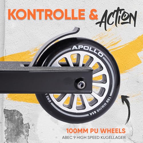 Apollo Stuntscooter Gravity - Fun-Kickscooter f&uuml;r Kinder und Teenager, Kinderroller, Trick Roller f&uuml;r Jungen und M&auml;dchen ab 6 Jahren, Stunt Scooter auch f&uuml;r Beginner geeignet
