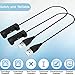 EXMRAT Compatible with Fitbit Flex 2 Charger Cable (2Pack, 30cm/1ft), USB Charger Charging Cable for Fitbit Flex 2 (Black, 2Pack)