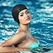 Avril Tian Gorro de natación de silicona impermeable unisex gorro de natación...