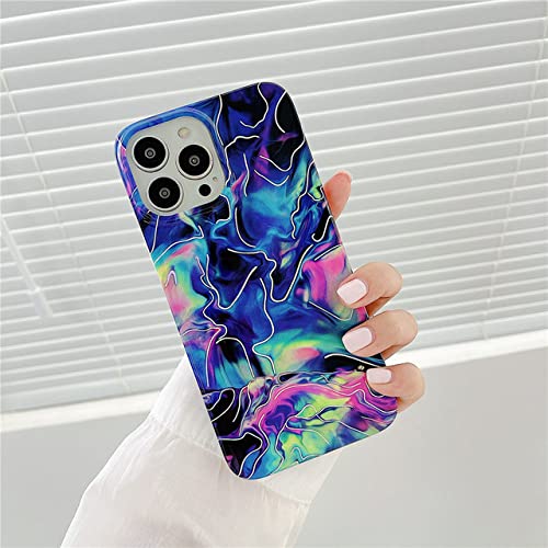Coque marbre laser pour iPhone XR et 11 12 13 Pro Max en silicone souple antichoc