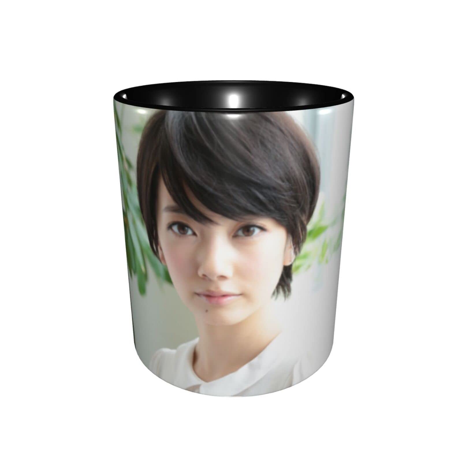 Amazon.co.jp: 波瑠 マグカップ ファッション 保温 保冷 コーヒーマグ 大容量 朝食カップ 男女通用 セラミック ティーカップ ミルク カップblack : ホーム＆キッチン