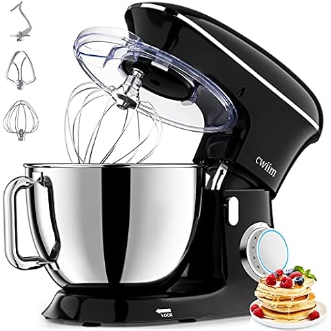 Stand Mixer for Baking, 3-in-1 Food Mixer CWIIM 1500W 8L Stand Mixer Dough Mixer, black Cover