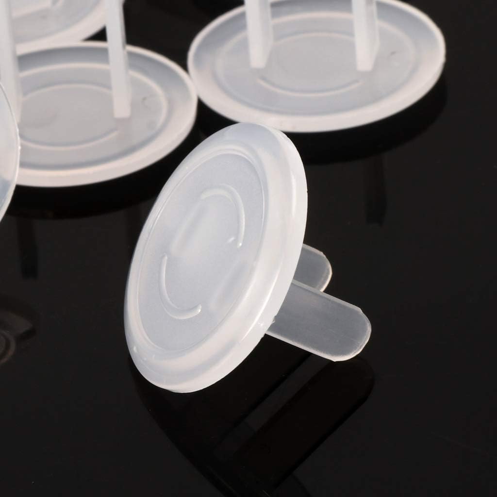 10pcs White Power Socket Plugs Protector Cover,Protection Anti Electric Shock Electrical Outlet Cover Plate,Protection Anti Electric Shock for Baby Safety Guard,Electrical Safety Safety
