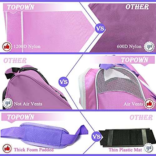 Topown Ice Skate Bag Roller Skates Bag For Men Inline Skate Bag For Women Roller Skate Bag Premium Ice Skate Bag For Child/Adult Up To Size 12(Us) #TOP5