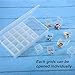 TecUnite Large Separate Diamond Embroidery Box Dividers Diamond Painting Accessory Storage Box Large Size for DIY Art Craft Jewelry Nail Accessory Storage and Organizer (28 Grids)