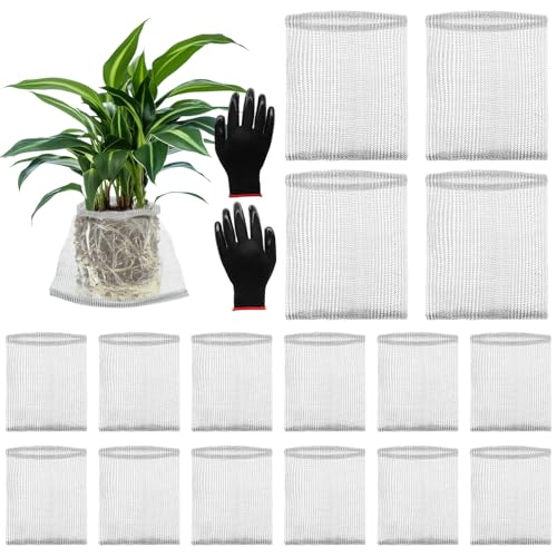 Froidesente 16 Pcs Root Guard Gopher Proof Stainless Wire Steel Baskets 1 Gallon Broad Gophers Moles Voles Mesh Baskets Protect Plant Roots Tubers Trees Flowers Crops (16 Pcs 1 Gallon Broad)