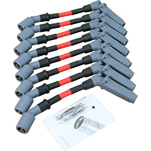 Dragon Fire Performance 10Mm Spark Plug Wire Set Compatible With 2005-2008 Gm Avalanche Corvette Escalade Cts Silverado Tahoe Yukon H3 Ls1 4.8 5.3 6.0 6.2 Replaces 9748Rr 19297032 Oem Fit Pwj121 #TOP7