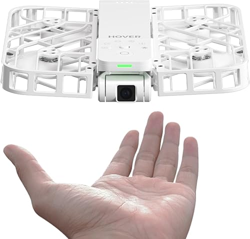 HOVERAir Cámara autovoladora X1, captura de video HDR de tamaño de bolsillo, despegue de palma, rutas de vuelo inteligentes, modo seguimiento,