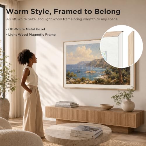 TCL 55" NXTVISION Series Picture Frame TV, Google Smart TV QLED 4K, 55A300W - image 4