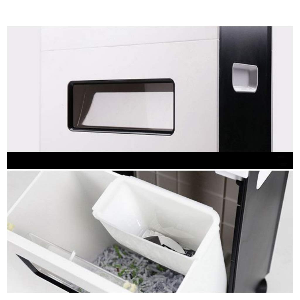 Trituradora de Llantas de bajo Ruido Heavy Duty de Alta Seguridad Micro Corte del Papel, CD, Tarjeta de crédito Home Office Shredder Retirada Cubo de la Basura