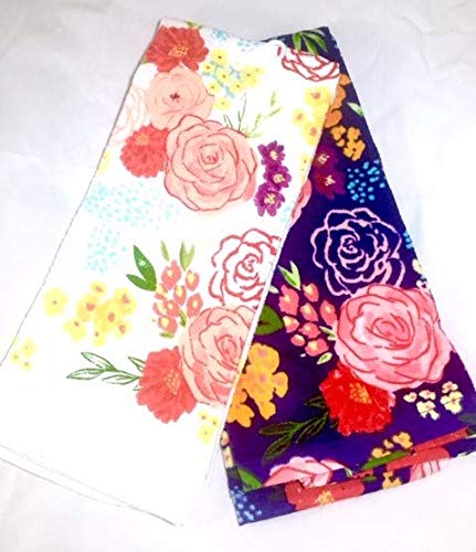 Celebrate Spring Together Kitchen Towels Set of 2 Floral