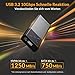 iDsonix M.2 [NVMe & SATA] SSD Enclosure Adapter[Tool Free][Aluminum], NVMe to USB 3.2 Gen 2 10Gbps, M.2 to USB C&A Supports M-Key/B+M Key, with UASP Trim for 2230/2242/2260/2280 SSD