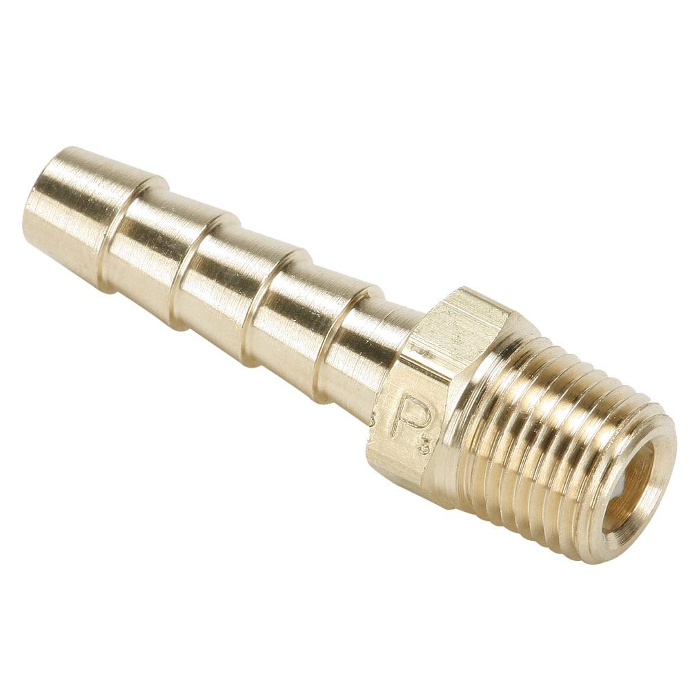 Parker Hannifin 125HBL-8-6-pk20 Hose Barb Fitting, 1/2" Hose Barb x 3/8" Male Thread, Brass (Pack of 20)