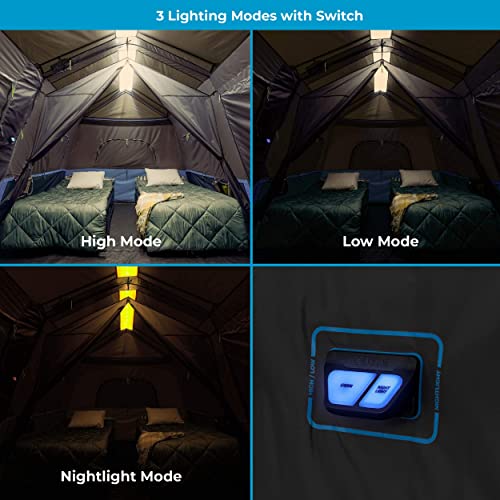 Carpa CORE instantánea para 9 personas con luz y kit miniatura 7