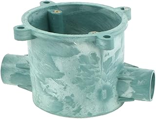New Lon0167 Green PVC Flush Type Wall Mounted Two Way Round Junction Box Case(GrÃ¼ner, flÃ¤chenbÃ¼ndiger Wandanschlusskasten aus PVC mit Zwei AnschlÃ¼ssen